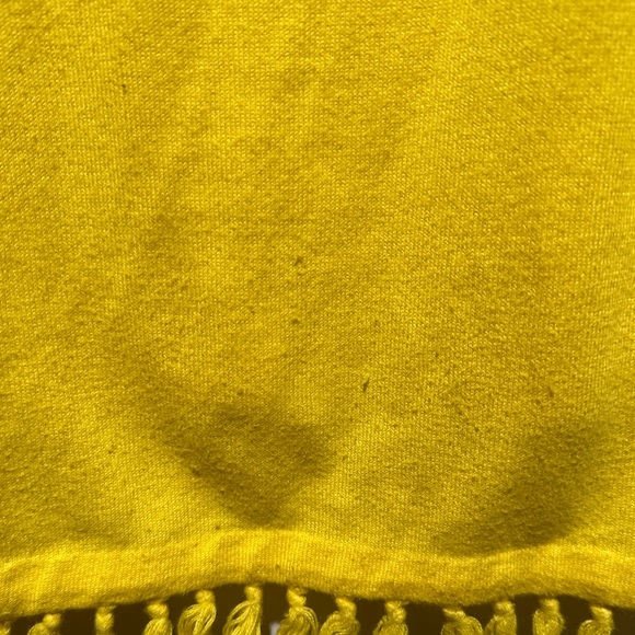 Talbots Yellow Long Sleeve Fringe Sweater - Picture 5 of 5